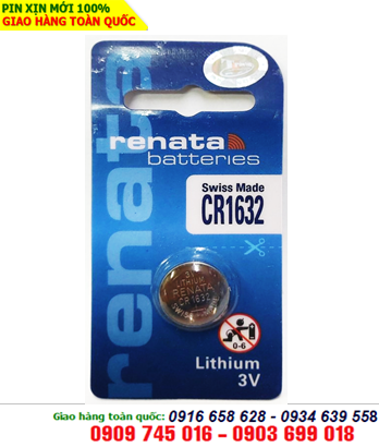 Renata CR1632; Pin Renata CR1632 lithium 3V chính hãng Renata Thụy Sĩ